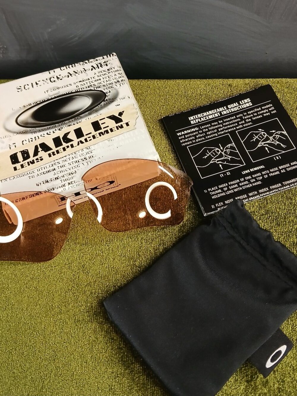 Vintage Oakley Half Jacket XLJ Replacement Lenses Box Pouch, READ